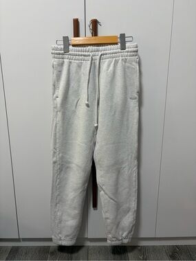 Aritzia Off-White Fleece Jogger Pants